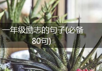 一年级励志的句子(必备80句)