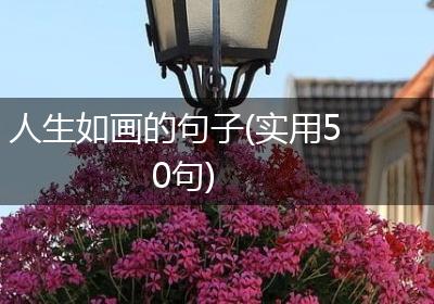 人生如画的句子(实用50句)