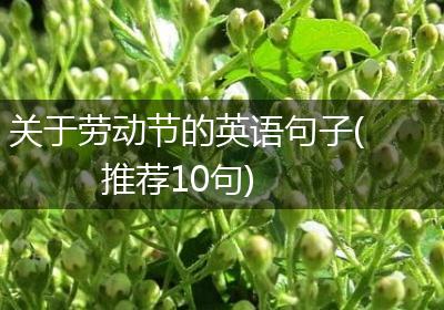 关于劳动节的英语句子(推荐10句)