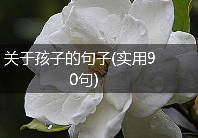关于孩子的句子(实用90句)