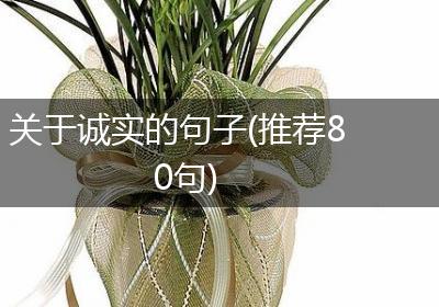 关于诚实的句子(推荐80句)