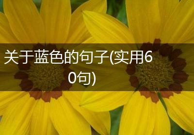 关于蓝色的句子(实用60句)