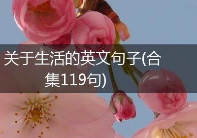 关于生活的英文句子(合集119句)