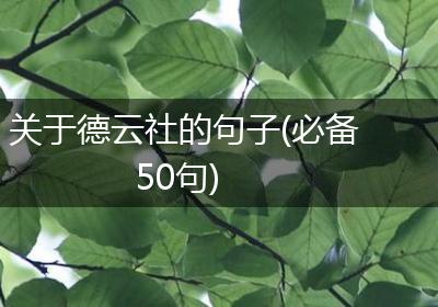 关于德云社的句子(必备50句)