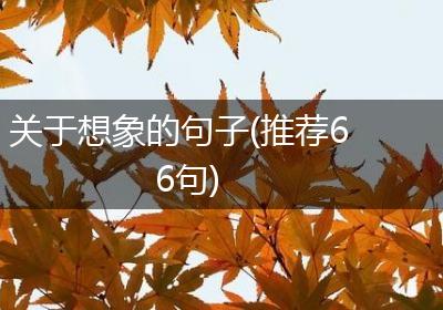 关于想象的句子(推荐66句)