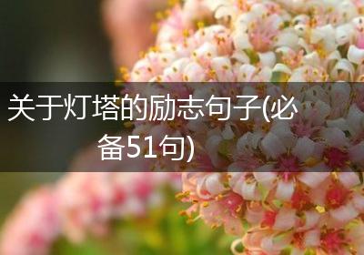 关于灯塔的励志句子(必备51句)