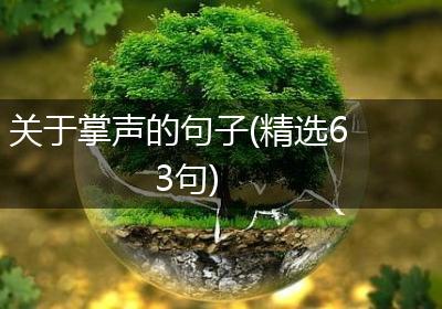 关于掌声的句子(精选63句)