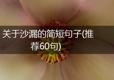 关于沙漏的简短句子(推荐60句)