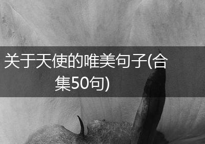 关于天使的唯美句子(合集50句)