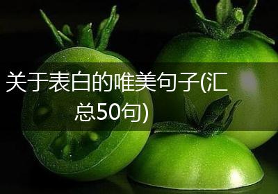关于表白的唯美句子(汇总50句)