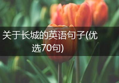 关于长城的英语句子(优选70句)