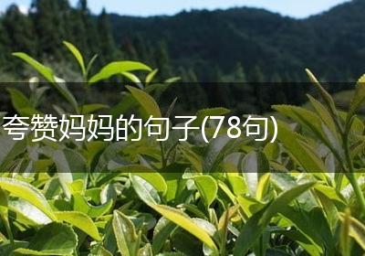 夸赞妈妈的句子(78句)
