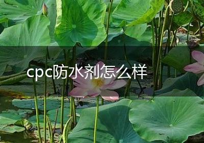 cpc防水剂怎么样