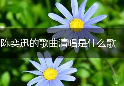 陈奕迅的歌曲清唱是什么歌