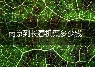 南京到长春机票多少钱