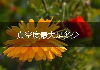 真空度最大是多少