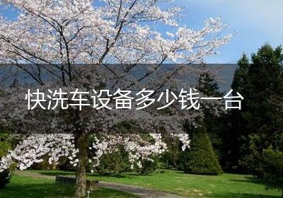 快洗车设备多少钱一台