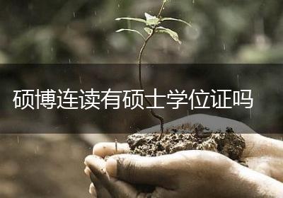 硕博连读有硕士学位证吗