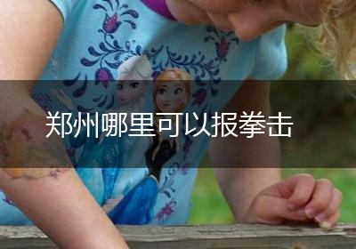 郑州哪里可以报拳击