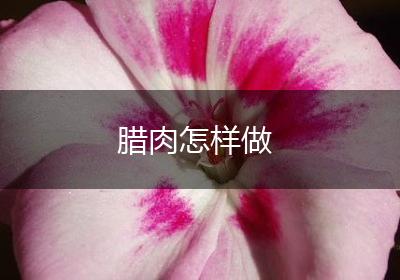 腊肉怎样做