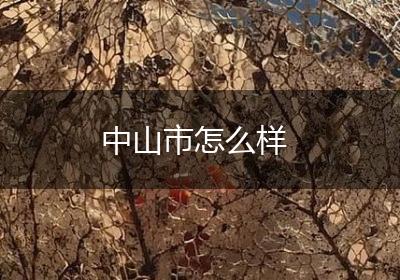 中山市怎么样