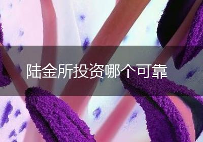 陆金所投资哪个可靠