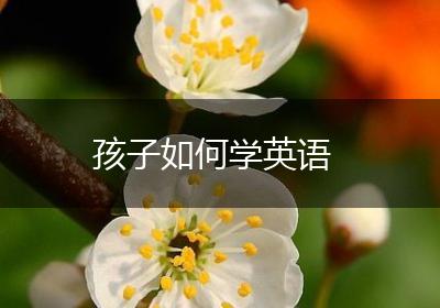 孩子如何学英语