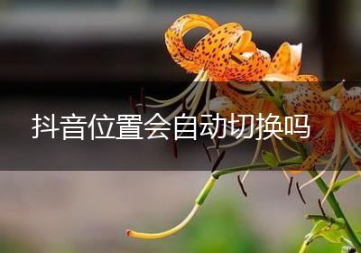 抖音位置会自动切换吗
