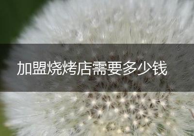 加盟烧烤店需要多少钱