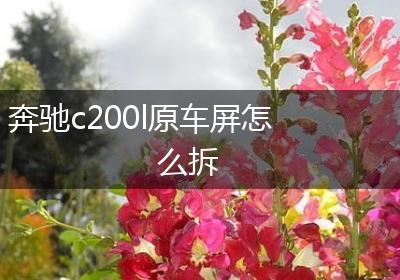 奔驰c200l原车屏怎么拆