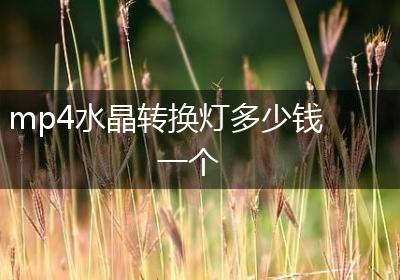 mp4水晶转换灯多少钱一个