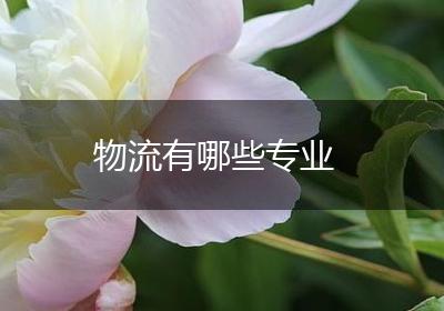 物流有哪些专业