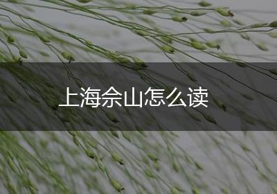 上海佘山怎么读
