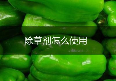 除草剂怎么使用