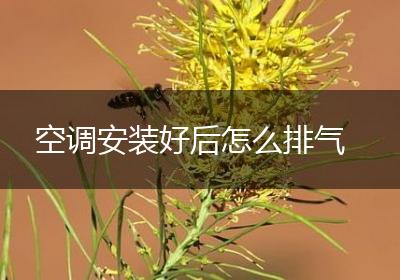空调安装好后怎么排气