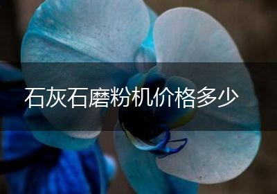 石灰石磨粉机价格多少
