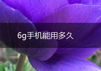 6g手机能用多久