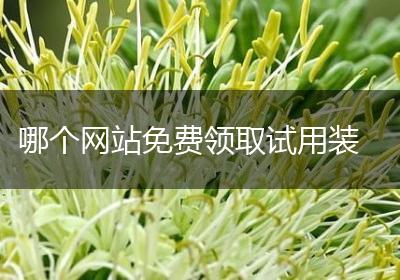 哪个网站免费领取试用装