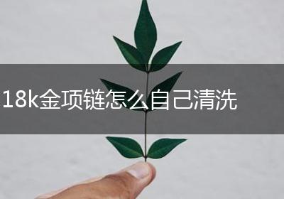 18k金项链怎么自己清洗