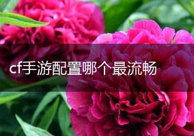 cf手游配置哪个最流畅