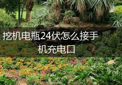 挖机电瓶24伏怎么接手机充电口