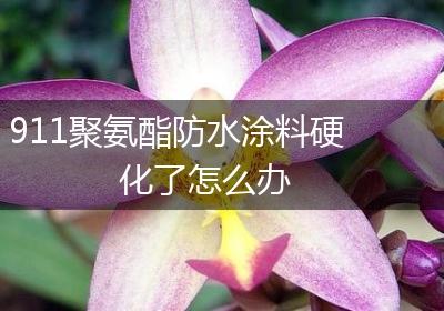 911聚氨酯防水涂料硬化了怎么办