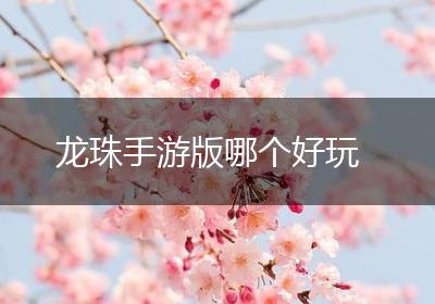 龙珠手游版哪个好玩