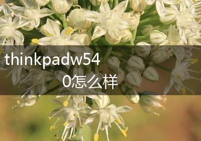 thinkpadw540怎么样