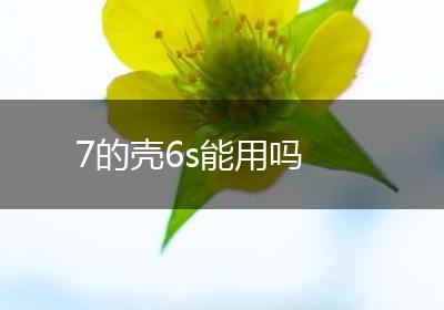 7的壳6s能用吗