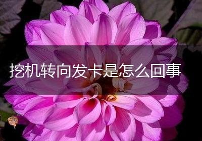 挖机转向发卡是怎么回事