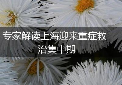 专家解读上海迎来重症救治集中期