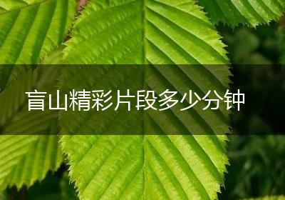 盲山精彩片段多少分钟