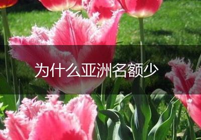 为什么亚洲名额少