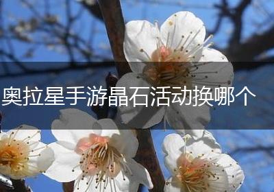 奥拉星手游晶石活动换哪个